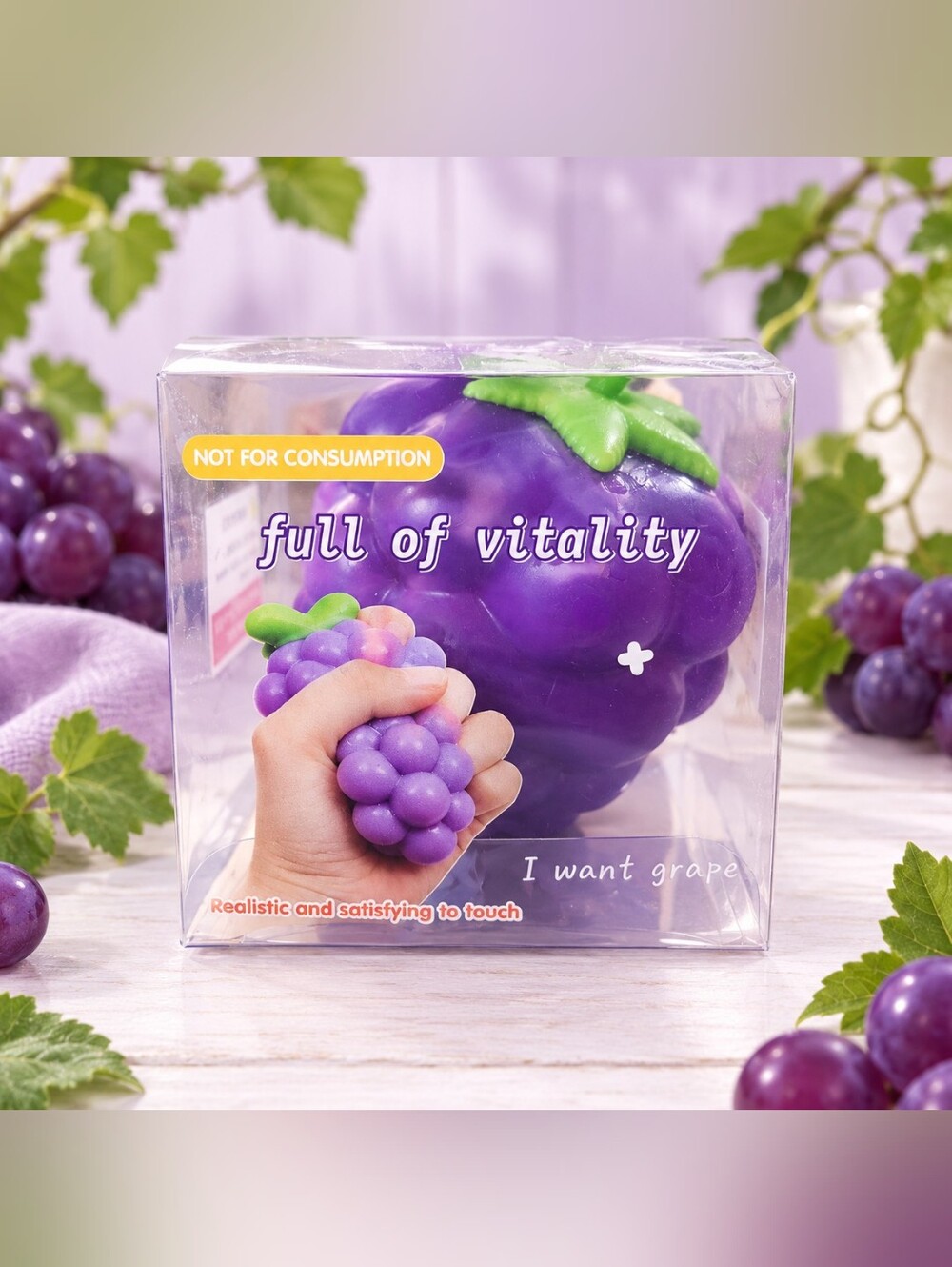 Crunchy Grape Stress Ball - Purple